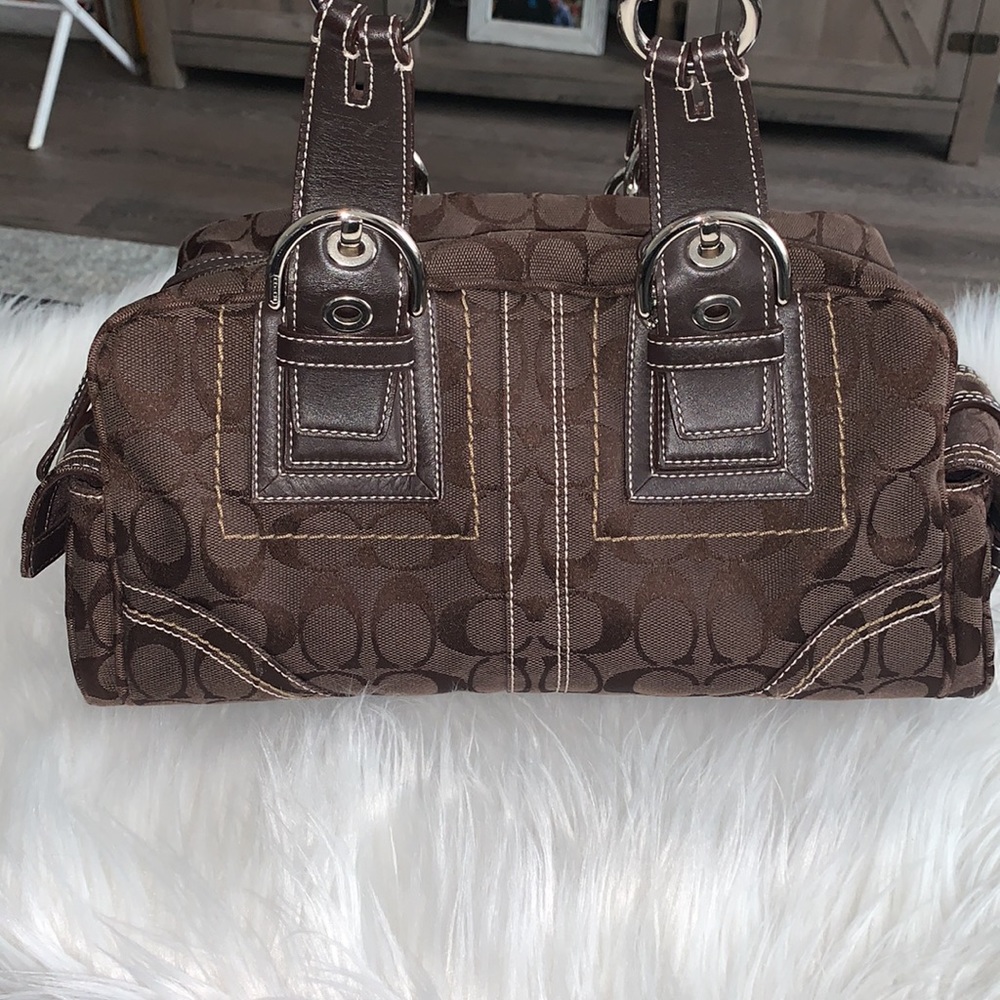 AUTHENTIC Chocolate brown Coach satchel. Perfect condition! - Picture 6 of 8